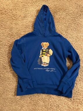 Used polo Ralph Lauren boys sweatshirt hoodie size 10-12